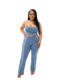 Sleeveless Tank Top Flare Pants Suit CM-60405