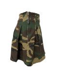 Camouflage Print Mini Skirts LSD-2760