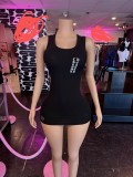 VIP1 Pre Order: About 7 work days shipping Print Vest Dress YUEM-202615