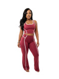 Sleeveless Tank Top Flare Pants Suit CM-60405