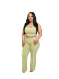 Sleeveless Tank Top Flare Pants Suit CM-60405
