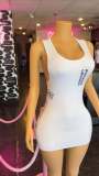 VIP1 Pre Order: About 7 work days shipping Print Vest Dress YUEM-202615