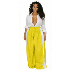 Contrast Color Loose Sport Pants IV-8600