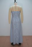 Sleeveless Stripe Tube Top Maxi Dress GANY-LB2880