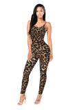 Print Backless Sling Tight Jumpsuit MZ-2011-1