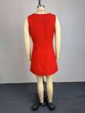 Solid Color Blazer+Mini Dress 2 Piece Set GCNE-73673