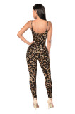 Print Backless Sling Tight Jumpsuit MZ-2011-1