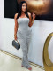 Solid Color Ruched Tube Top Maxi Dress SFY-853 