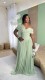 Slash Neck Ruched Tie Up Maxi Dress GCNE-73396