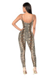 Print Backless Sling Tight Jumpsuit MZ-2011-1