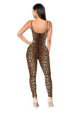 Print Backless Sling Tight Jumpsuit MZ-2011-1