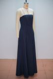 Lace Sling Stripe Big Swing Maxi Dress GANY-LB2923