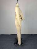 Halterneck Backless Tops Wide Leg Pants Suit GCNE-73530