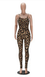 Print Backless Sling Tight Jumpsuit MZ-2011-1