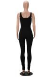 Sleeveless Solid Color Jumpsuit MZ-S2802