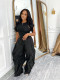 Solid Color Sleeveless Vest Wide Leg Pants 2 Piece Set SFY-838