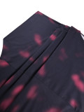 Bat Sleeve O Neck Print Maxi Dress GKEN-ADR060406