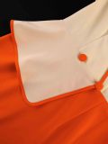 Plus Size Color Block Long Sleeve Midi Dress GKEN-ADR051131