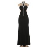 Backless Tube Top Maxi Dress DLSF-K6D03208A