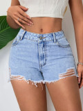 Fashion Holes Denim Shorts GYXN-76#-16076-1
