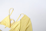 Sexy Mesh Bikinis Three Piece Swimsuit GSLF-K6F01119A