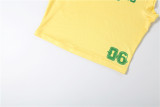 Letter Print Sleeveless T Shirt Short Sport Suit DLSF-K6S03559A