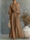 Solid Color Half Sleeve Two Piece Pants Set GWDS-260322