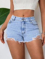 Fashion Holes Denim Shorts GYXN-76#-16076-1