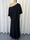 Solid Color Half Sleeve Two Piece Pants Set GWDS-260322