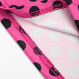 Polka Dots Print Tube Top Mini Dress GSZM-D26DS072