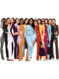 Long Sleevel Print Hooded Flare Pants 2 Piece Set GXZY-Xy2507
