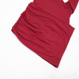 Hollow Out Sleeveless Mini Dress GSZM-D26DS097