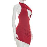 Hollow Out Sleeveless Mini Dress GSZM-D26DS097