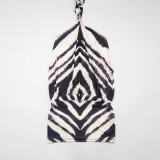 Zebra Print Off Shoulder Mini Dress GSZM-J26DS100
