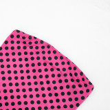 Polka Dots Print Tube Top Mini Dress GSZM-D26DS072