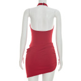 Hollow Out Sleeveless Mini Dress GSZM-D26DS097