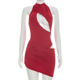 Hollow Out Sleeveless Mini Dress GSZM-D26DS097