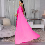 Sexy Sleeveless Single Shoulder Maxi Dress CYA-902277