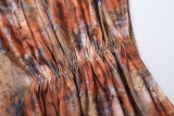 Hollow Out Bead Chain Print Two Piece Skirts Set GYME-K6D03739A
