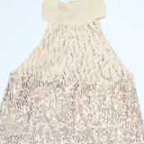 O Neck Off Shoulder Sequin Mini Dress CYA-902219