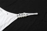 Sexy Tie Up Bikinis+Mesh Long Skirts 3 Piece Swimsuit GYME-K6S03225A