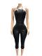 Sexy Backless PU Leather Bandage Jumpsuit(Without Headscarf) GFCF-1452