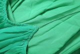 Solid Color V Neck Sleeveless Backless Mini Dress GYME-K6D00187A