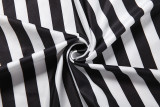 Stripe Print Long Sleeve Top Two Piece Skirts Set GZJQ-K6S05856A