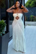 Tassel Knits Sling Beach Maxi Dress ZSD-0347