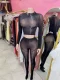 Pre Order: About 7 work days shipping Sexy Long Sleeve Pants Suit YUEM-202616