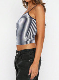 Stripe Print Sling Tank Top GYWO-2703