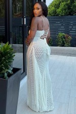 Tassel Knits Sling Beach Maxi Dress ZSD-0347