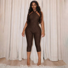 Backless Sleeveless Seventh Jumpsuit MXBF-J26JP089