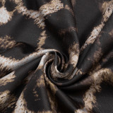 Leopard Print Backless Sleeveless Seventh Jumpsuit MXBF-J26JP064